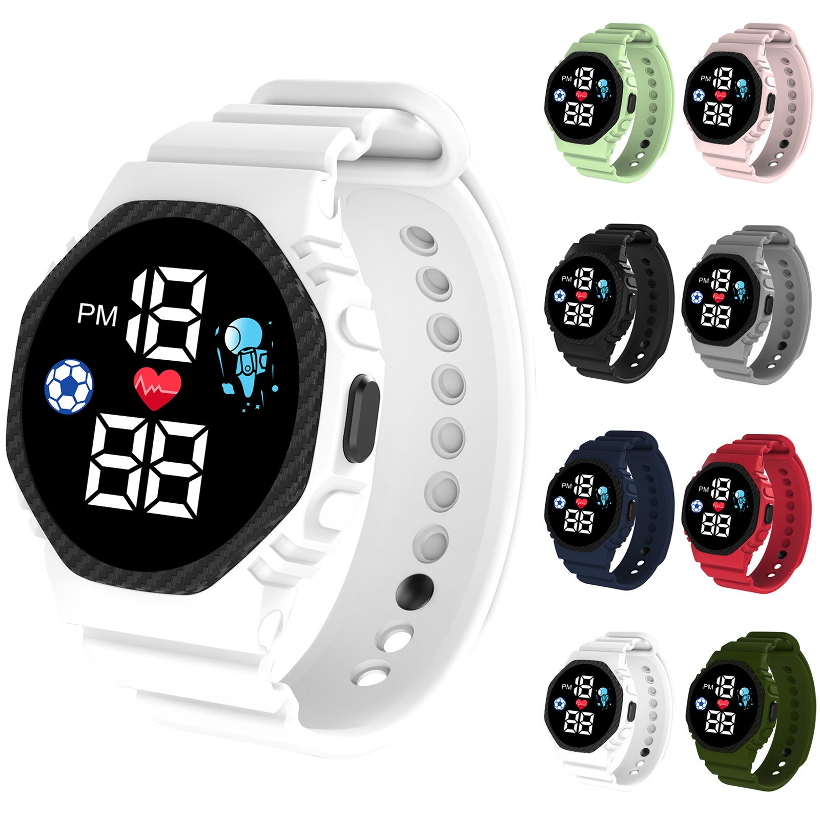 Smartwatch Digital Watches For Girls - Çok renkli akıllı saat çocuklar için