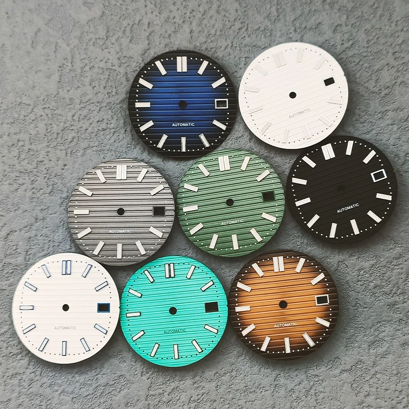 Luminous Dial Face - 29.8mm NH35 izle arama yeşil aydınlık