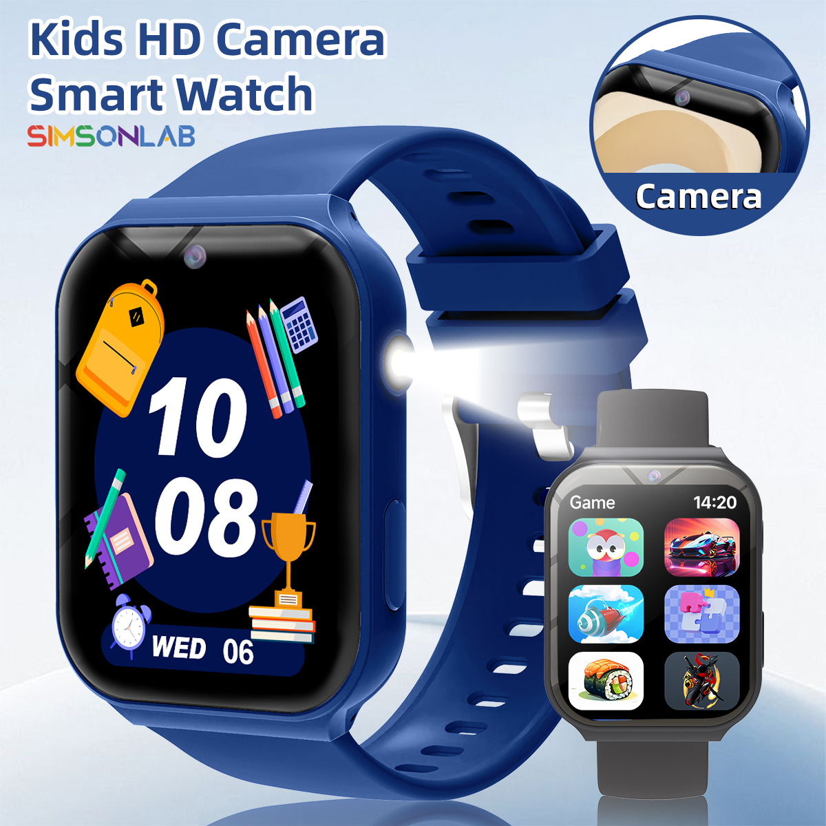 Smartwatch Watches Birthday Gift For Girls - Çocuklar İçin Çalışma Ortakları HD Kamera