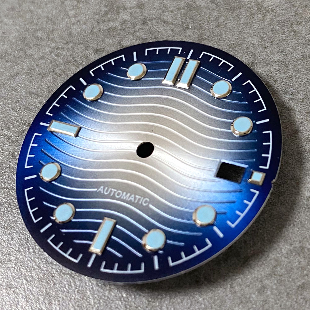 Luminous Dial Face - Wave Dial Sunburst Saat Kadranı NH35
