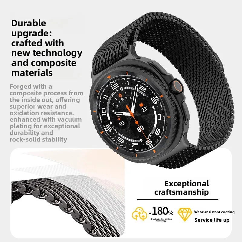 Mesh Stainless Strap - Uygulanabilir Samsung Watch Strap Ultra2 2026
