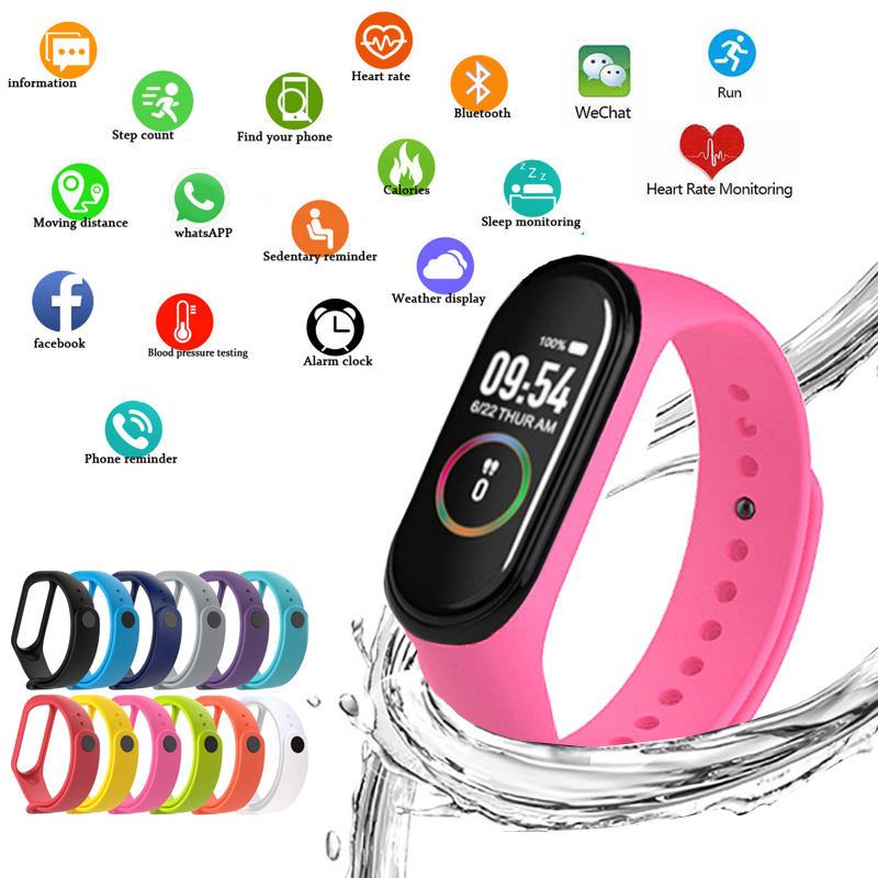 Smartwatch Ladies Watches Branded - M4 akıllı saatler spor bilekliği kadınlar