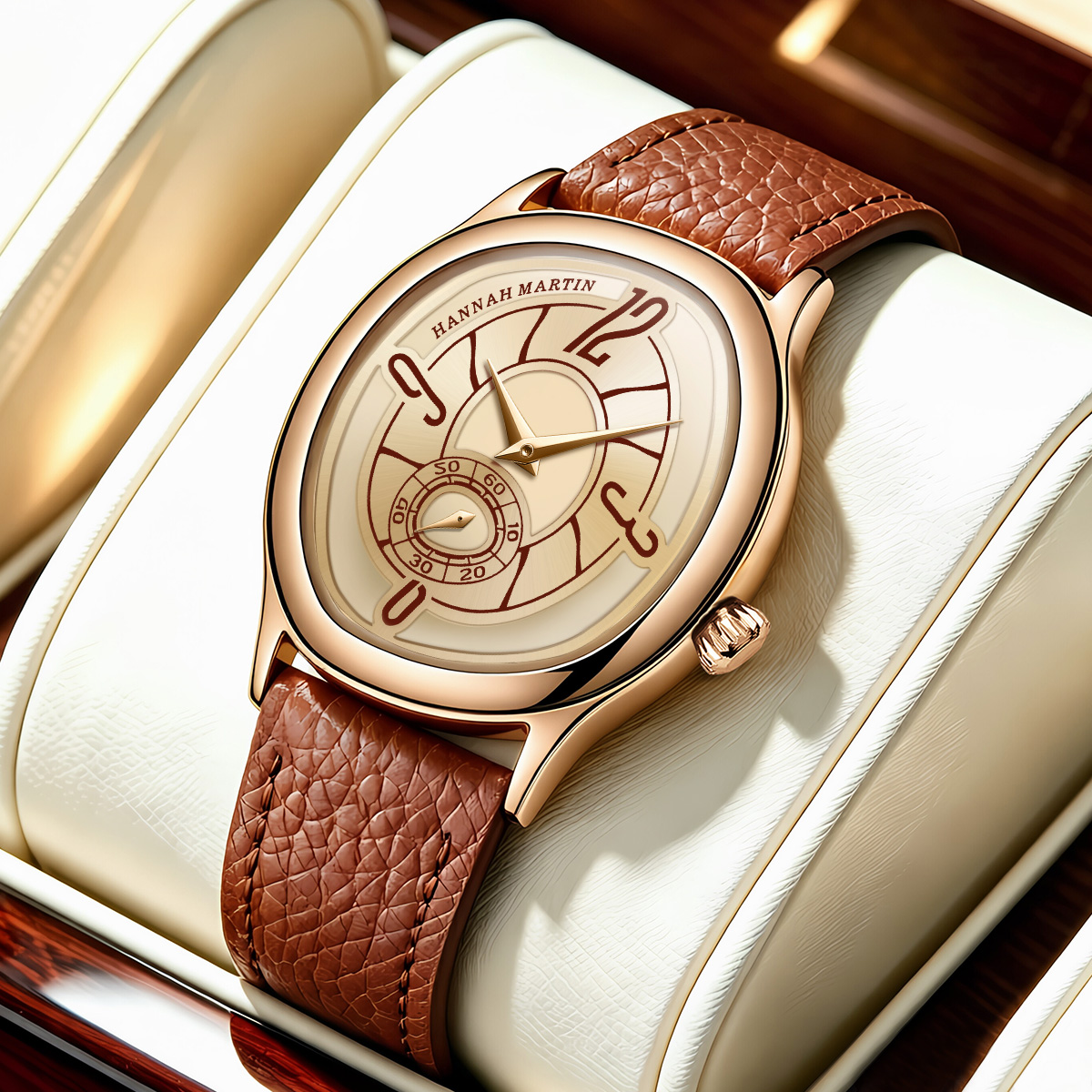 Anti-Magnetic Watch - HANNAH MARTIN Saat, Moda, Deri, 40