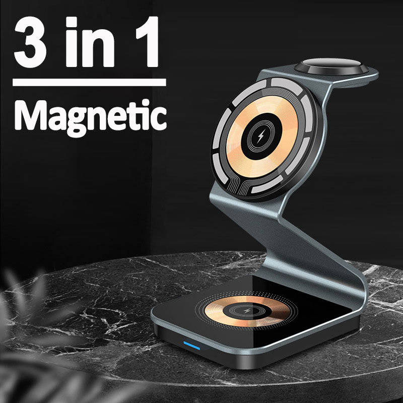 Smartwatch Watches Compatible With Iphone - 3'ü 1 arada Şeffaf Manyetik Kablosuz