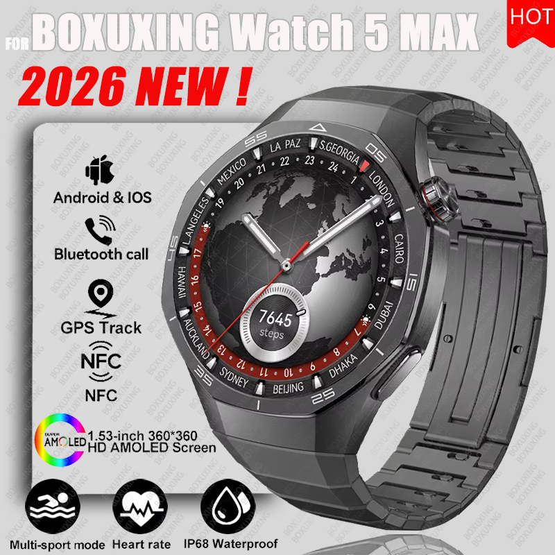 Hybrid Smartwatch - 2026 Yeni BOXUXING Watch 5 MAX
