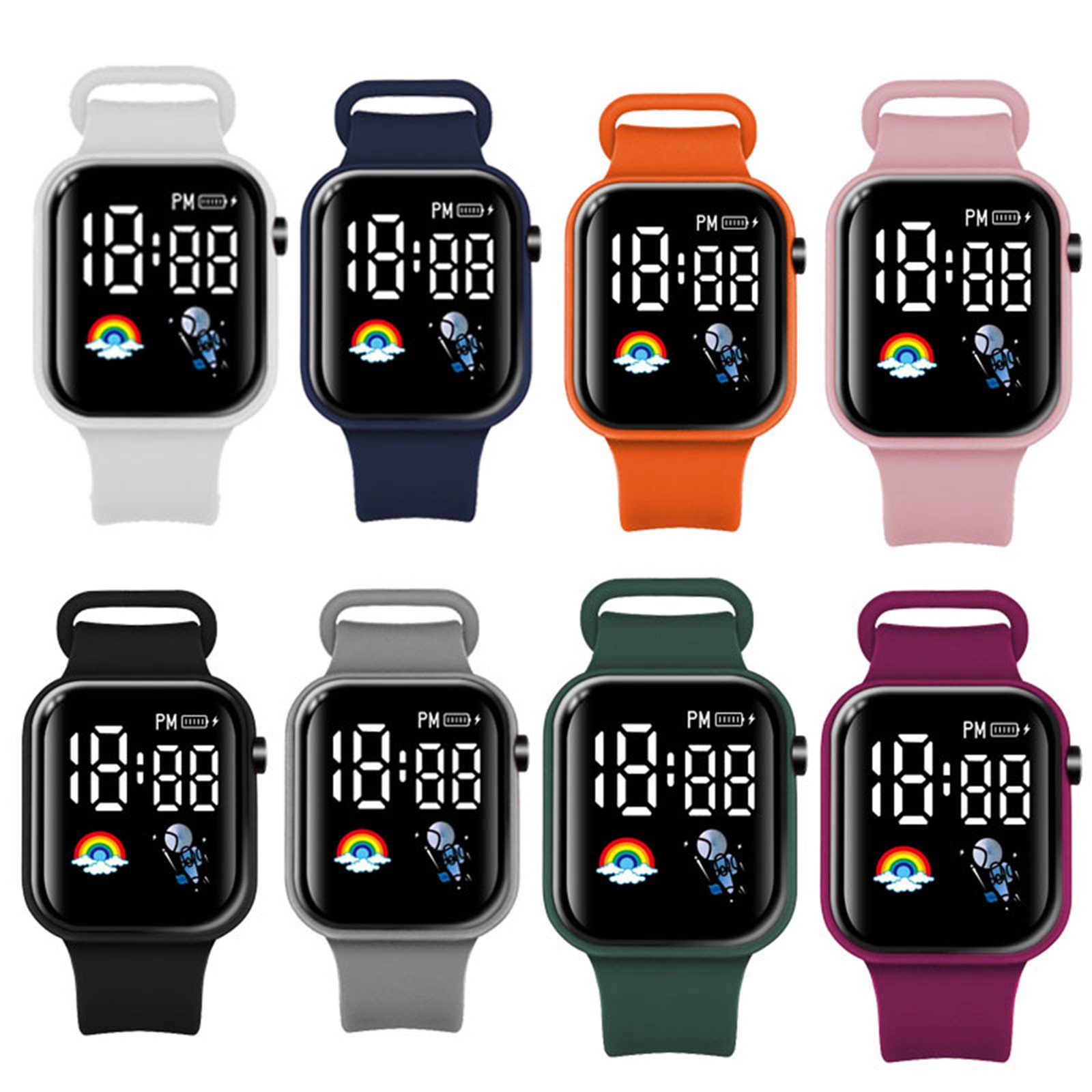 Smartwatch Digital Watches For Girls - Yeni öğrenciler spor saatler açık elektronik