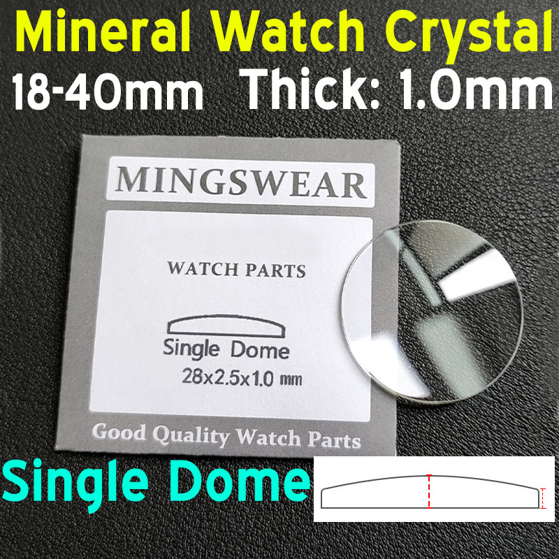 Watch Crystal Replacement - 1mm Kalın Yuvarlak Tek Kubbe Dışbükey