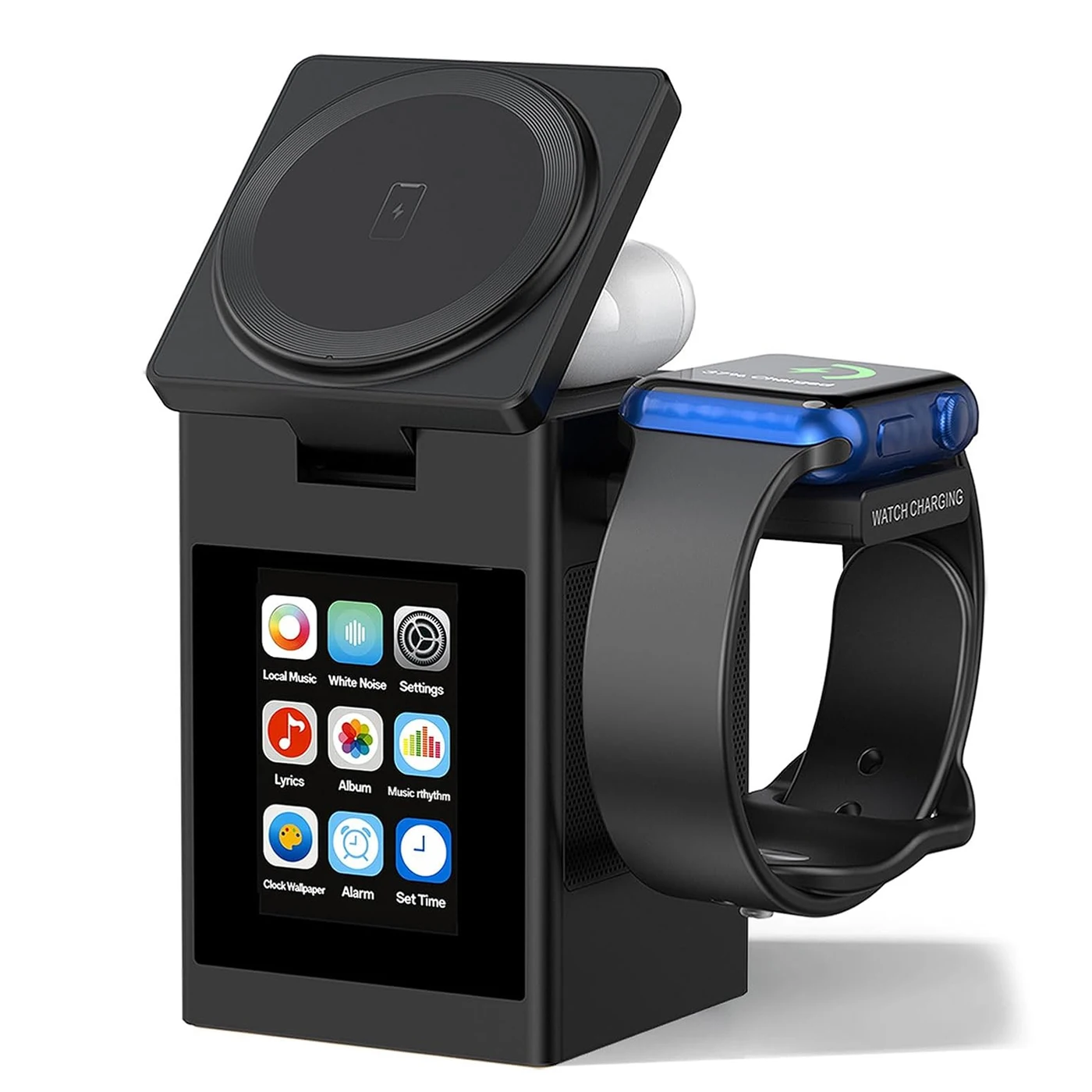 Smartwatch Watches Compatible With Iphone - LED Ekranlı Manyetik Kablosuz Şarj Standı