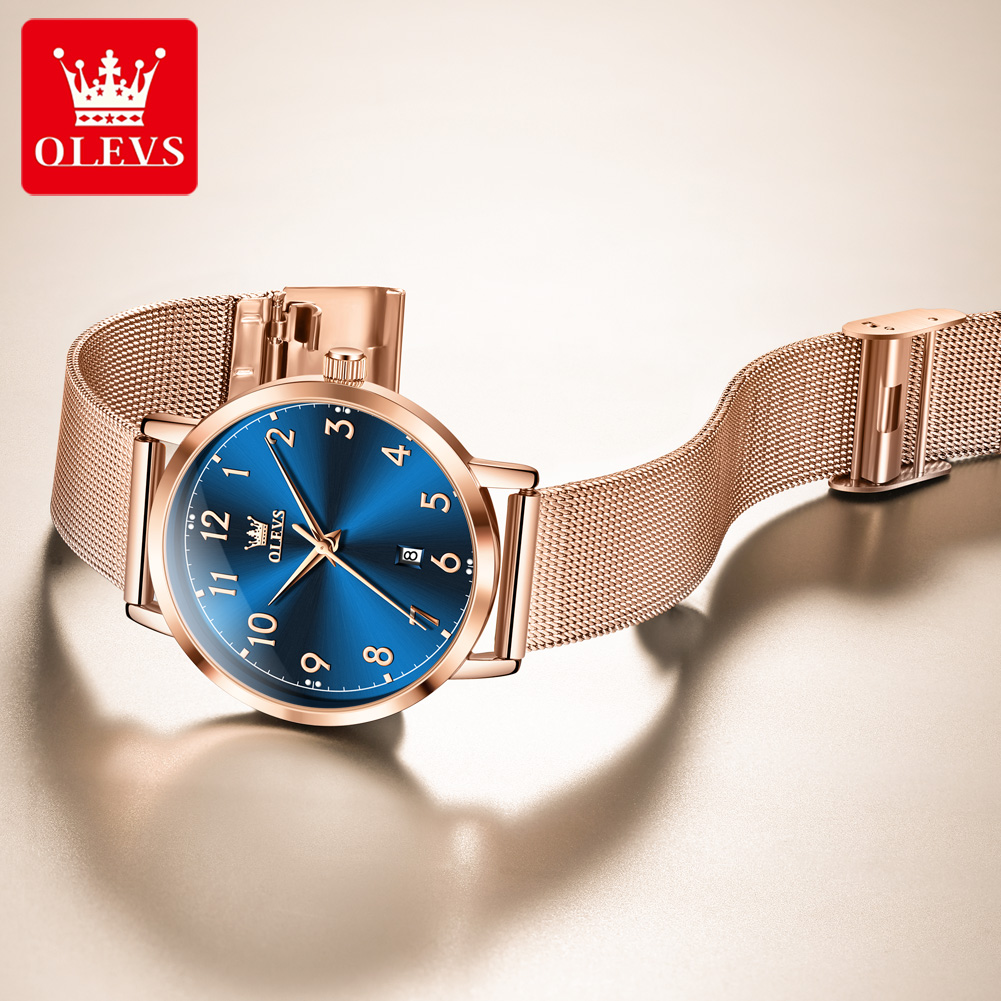 OLEVS 5653 Kadın Saatler Zarif - Mesh Stainless Strap incelemesi ve fiyatı