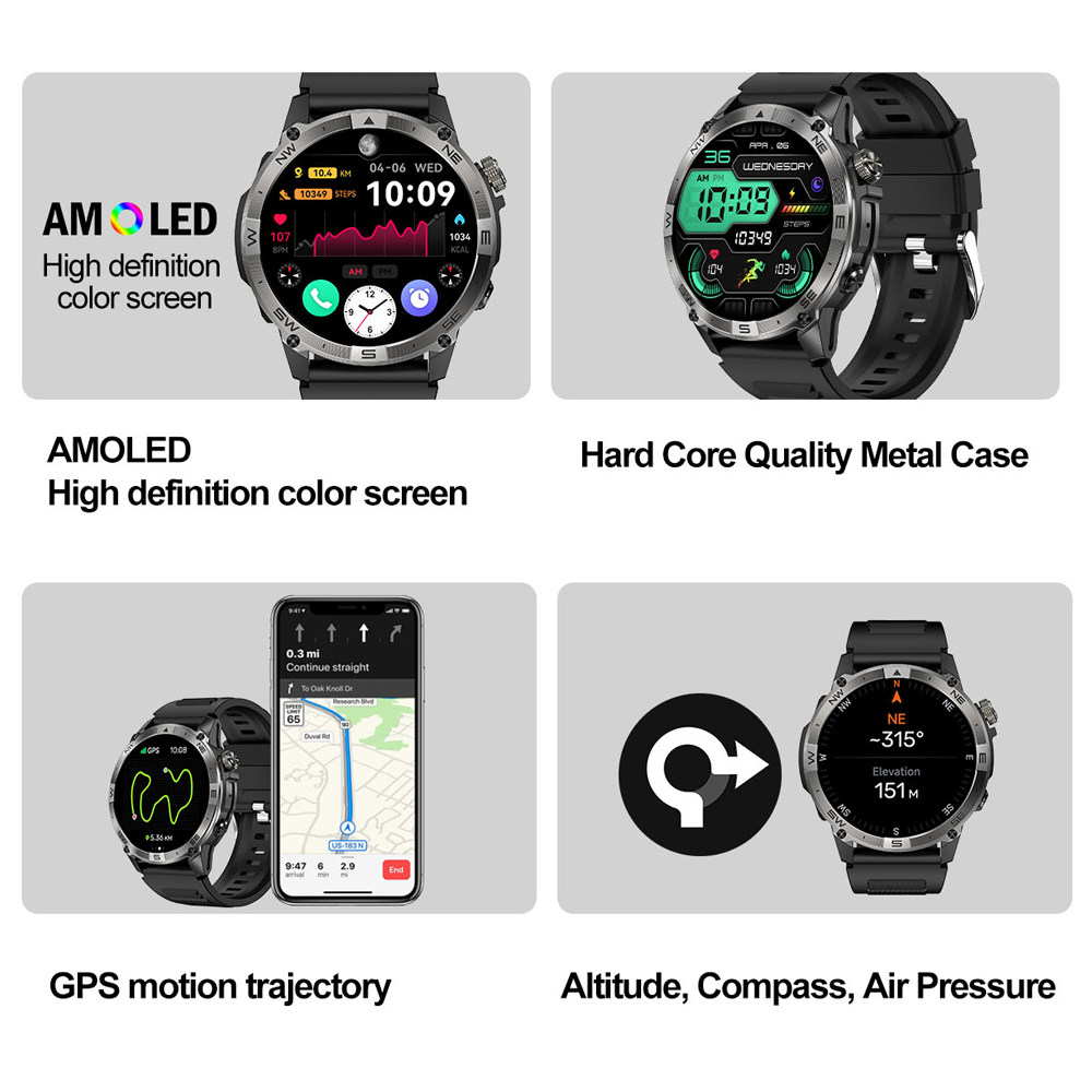 NORTH EDGE GPS Spor Akıllı Saa - Hybrid Smartwatch incelemesi ve fiyatı