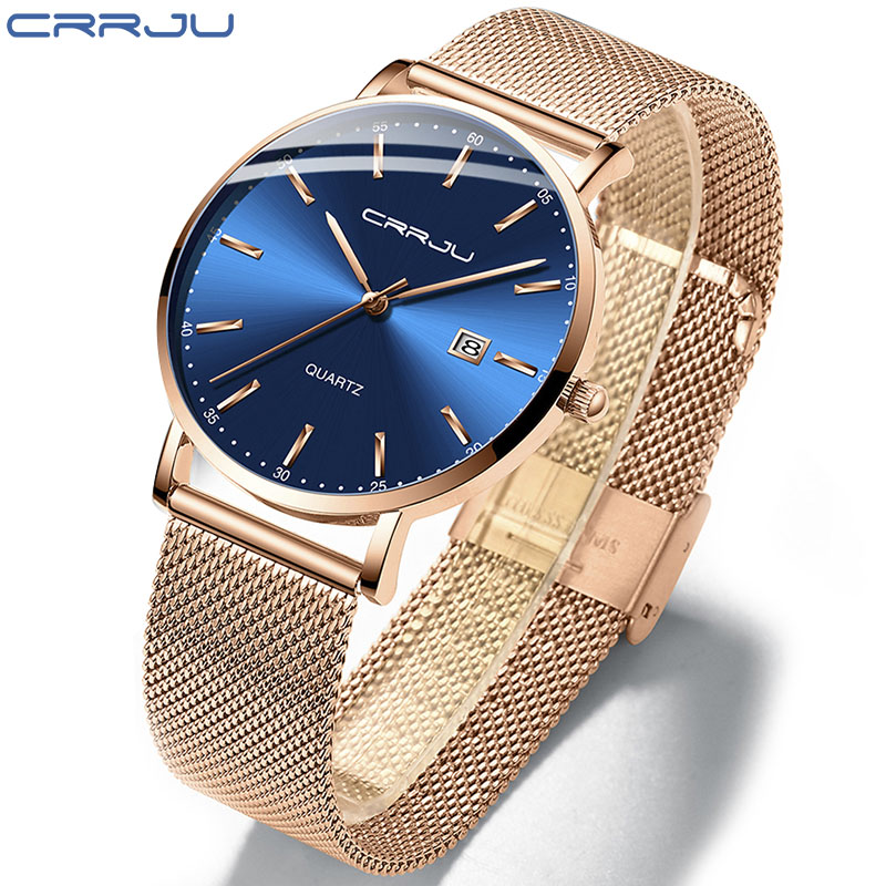 CRRJU Kadın Kol Saati, Moda, K - Mesh Stainless Strap incelemesi ve fiyatı