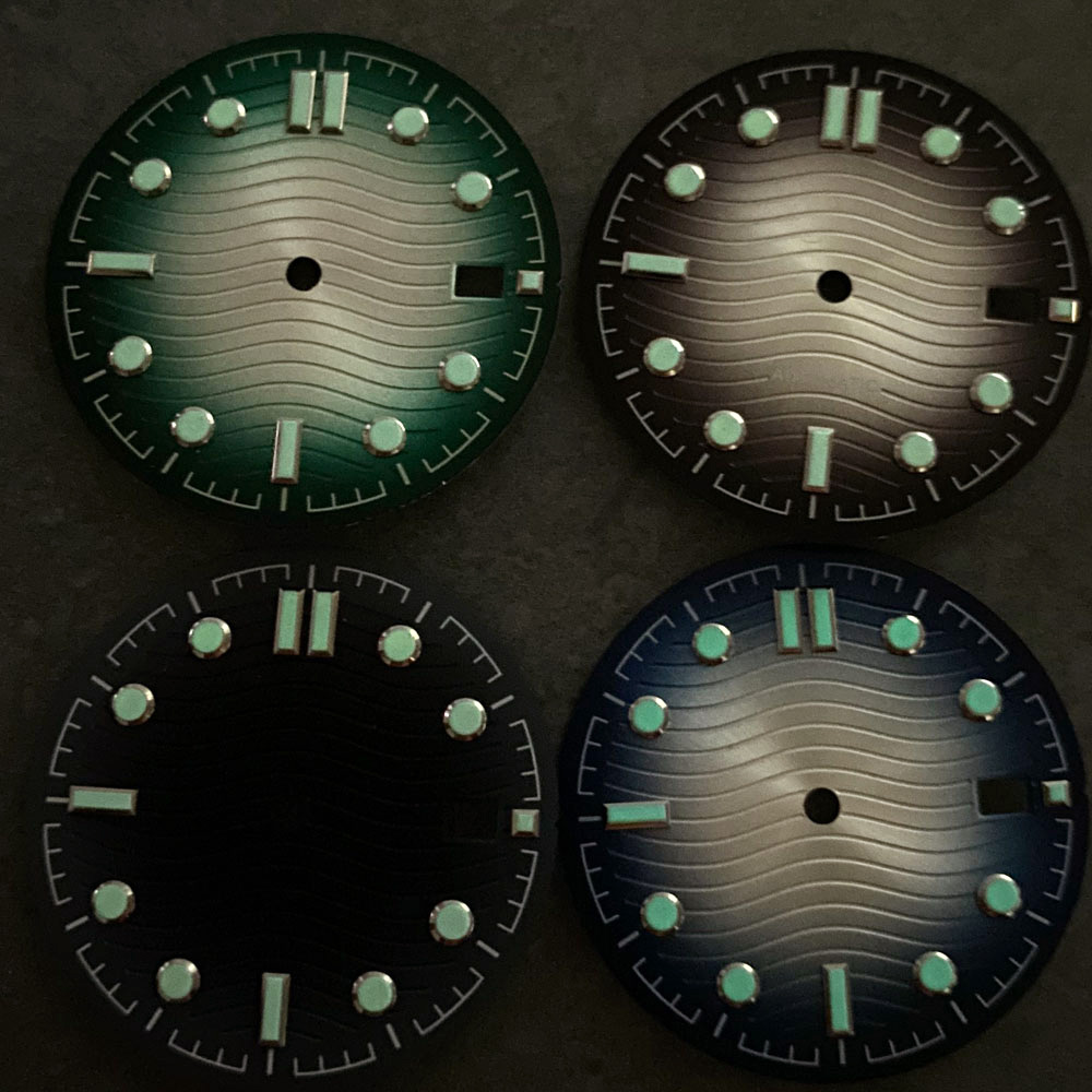 Wave Dial Sunburst Saat Kadran - Luminous Dial Face incelemesi ve fiyatı
