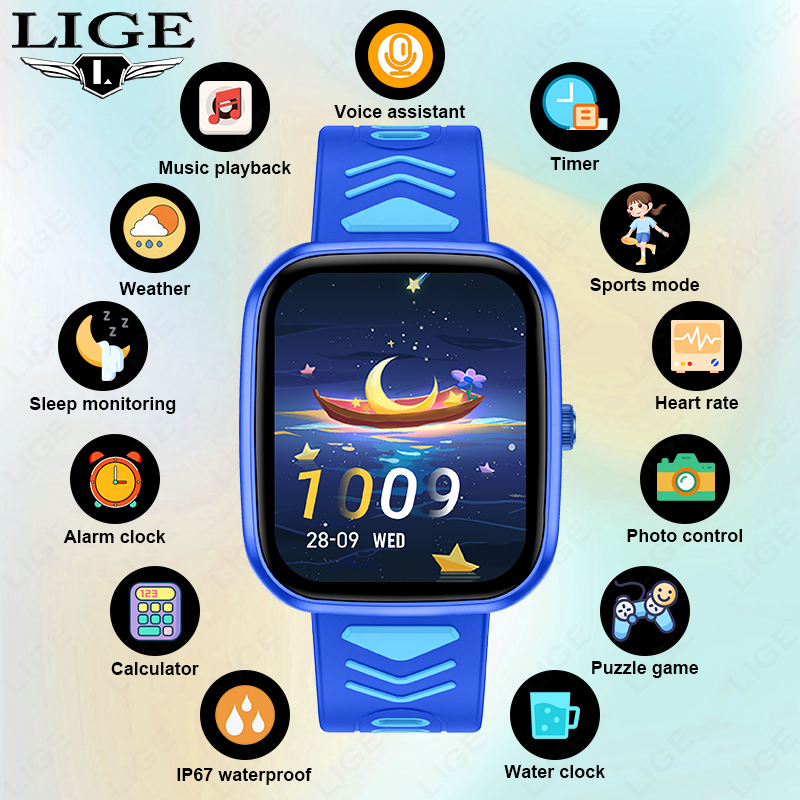 LIGE Çocuk Akıllı Saati Oyun S - Smartwatch Watches Birthday Gift For Girls incelemesi ve fiyatı