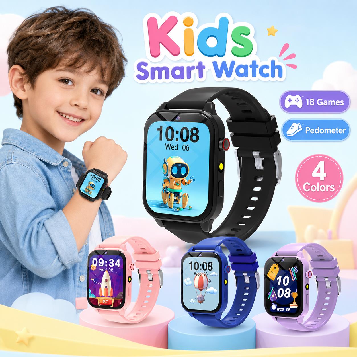 Çocuklar için akıllı saat oyun - Smartwatch Digital Watches For Girls incelemesi ve fiyatı