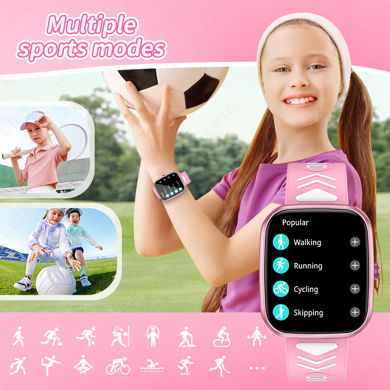 LIGE Yeni 1.75 İnç Bluetooth Ç - Smartwatch Digital Watches For Girls incelemesi ve fiyatı