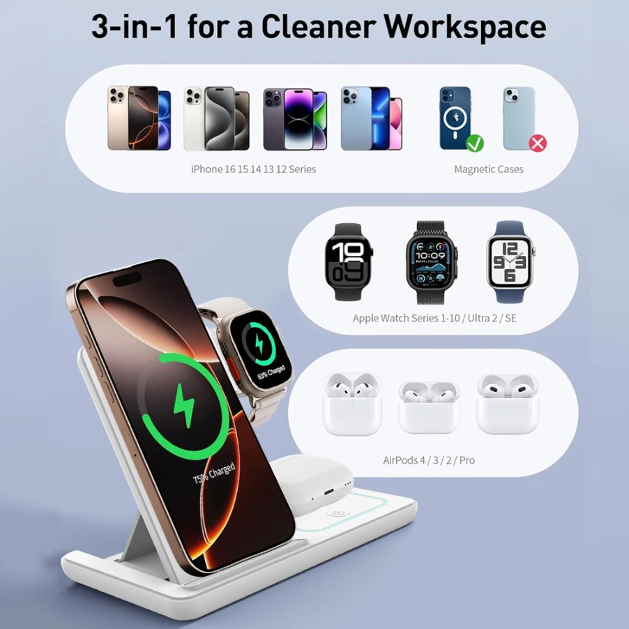 3'ü 1 Arada Katlanabilir Gece  - Smartwatch Watches Compatible With Iphone incelemesi ve fiyatı