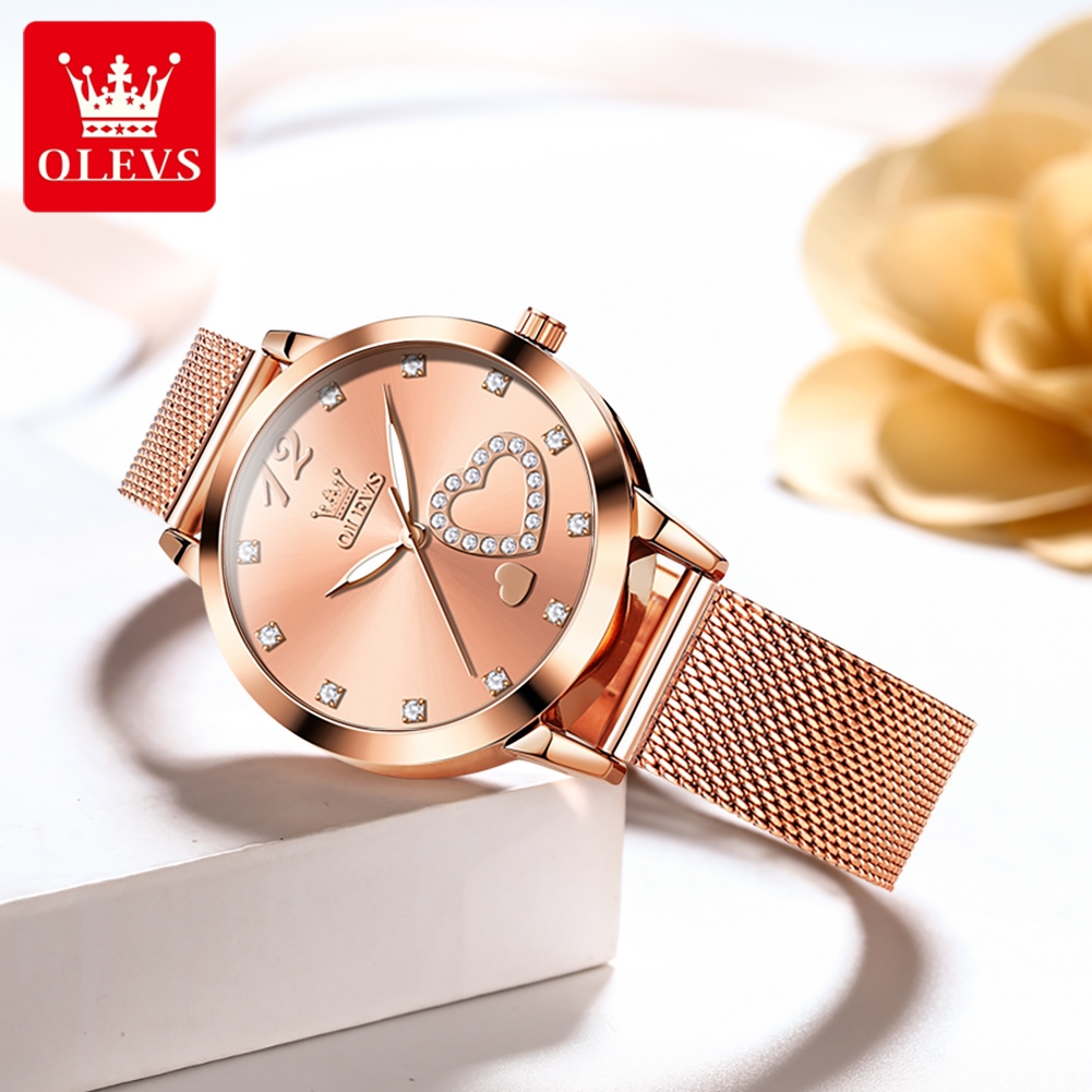 OLEVS 5189 Kuvars İzle Kadınla - Mesh Stainless Strap incelemesi ve fiyatı