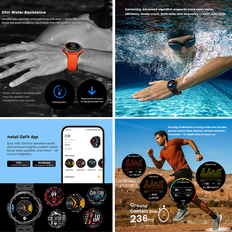 YENİ Askeri GPS Akıllı Saat 3A - Smartwatch Timex Watches For Men incelemesi ve fiyatı