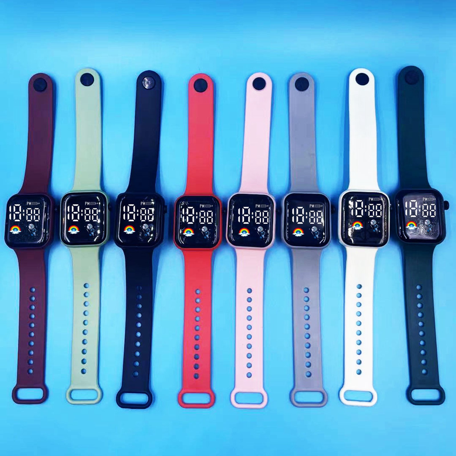 Yeni öğrenciler spor saatler a - Smartwatch Digital Watches For Girls incelemesi ve fiyatı